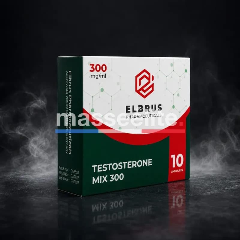 Testosterone Mix 300 300mg/ml 10x1ml Ampoules par Elbrus Pharmaceuticals
