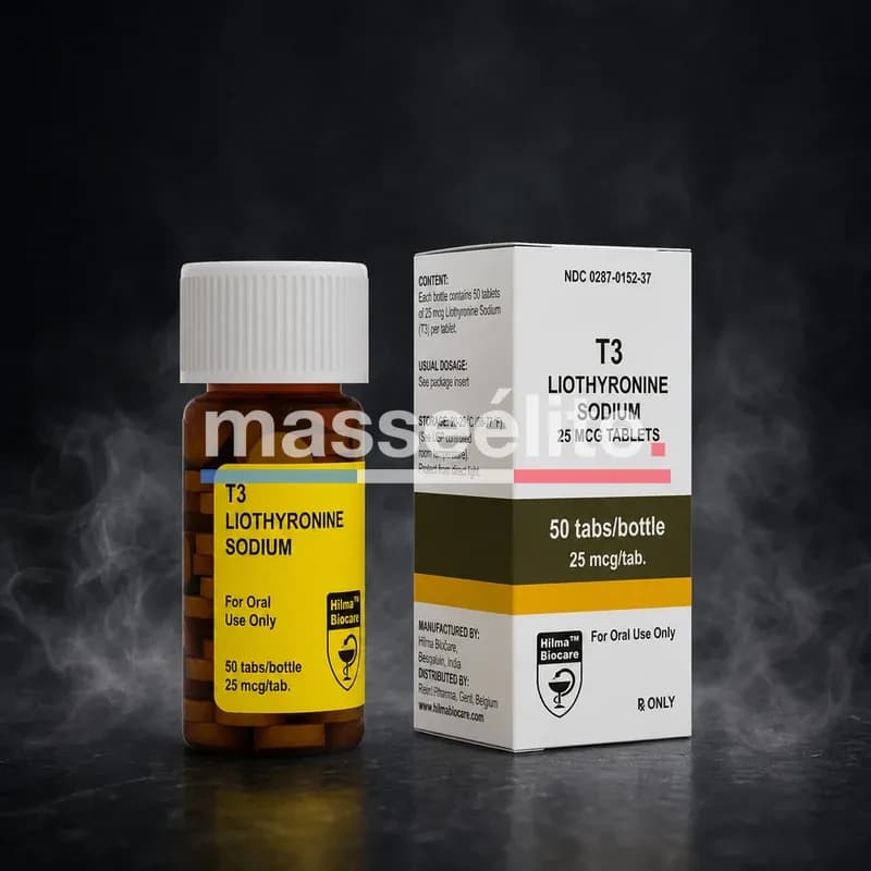 T3-Liothyronine Sodium 25mcg/tab 50 Comprimés par Hilma Biocare